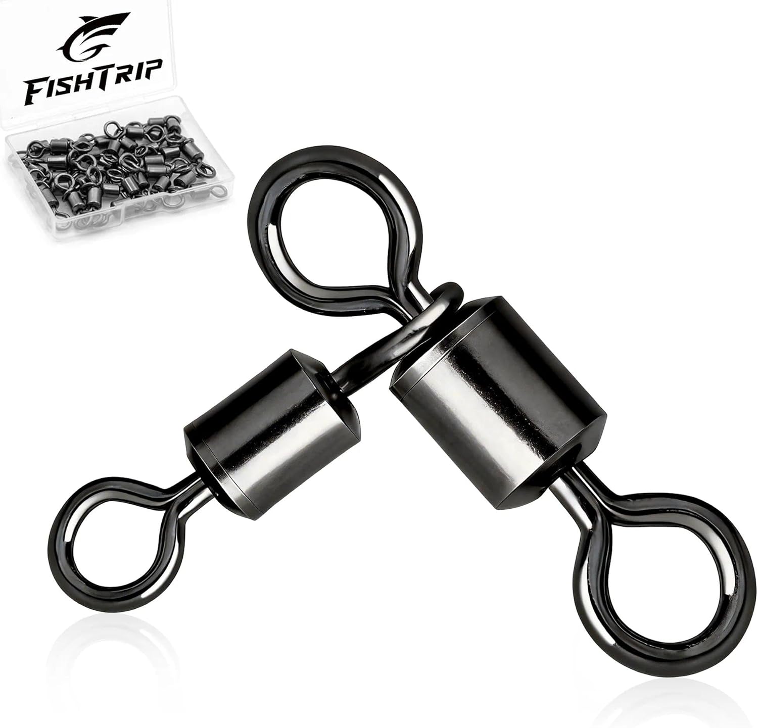 25/50PCS 3 Way Fishing Swivels Tackle Heavy Duty Three Way Barrel Swivels for Bottom & Dropper Rigs Corrosion Resistant 3-Way T-Turn Swivel