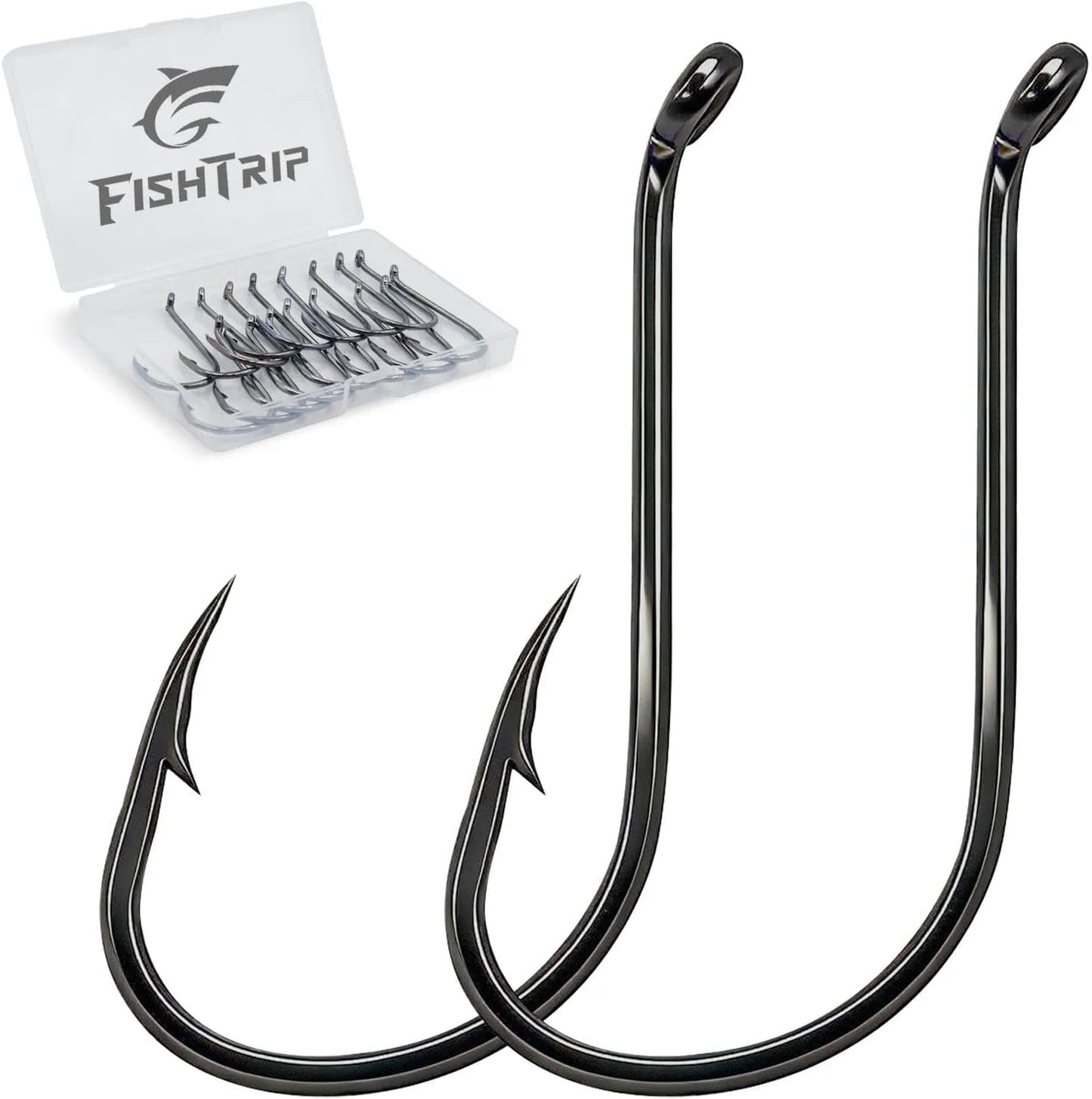 50/100 Pack Octopus Fishing HooksOffset Beak Circle Hooks for Fish Hooks Saltwater