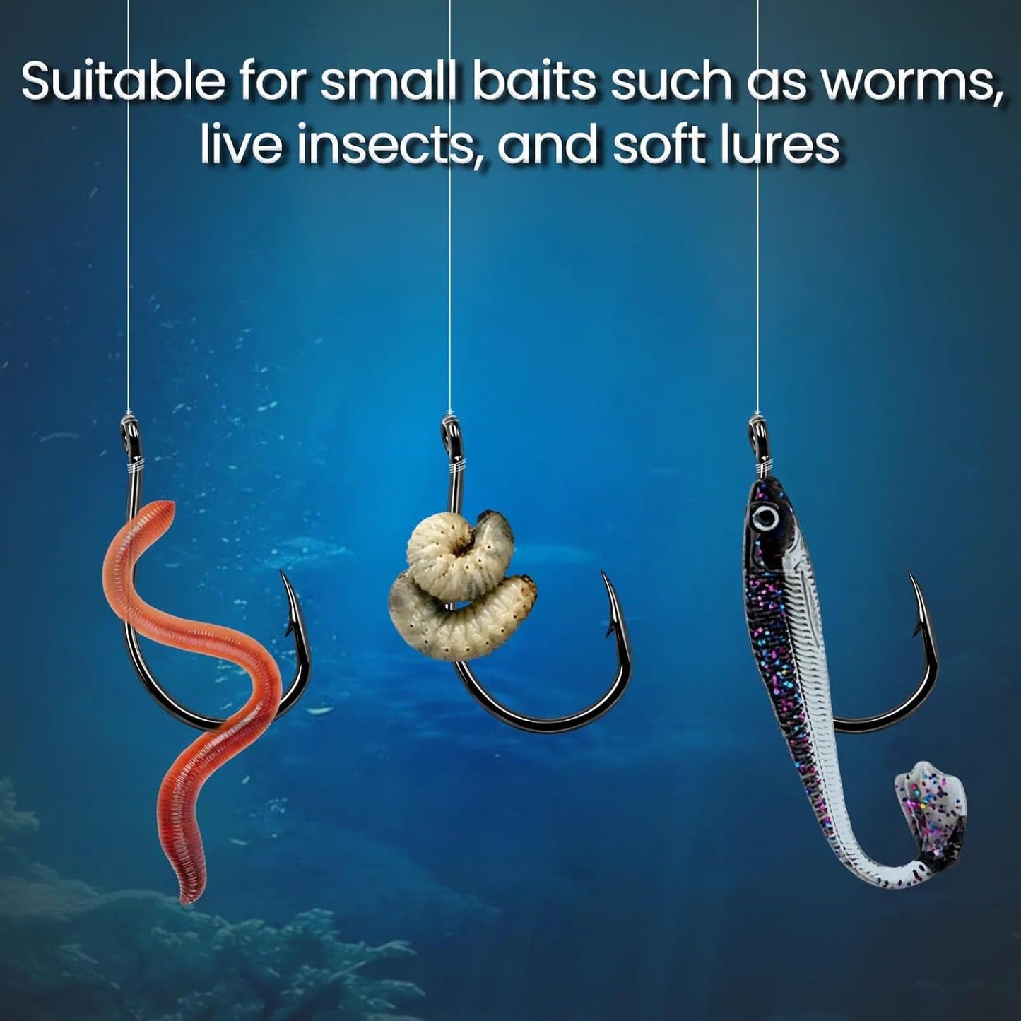 50/100pcs Octopus Baitholder Fishing Hooks Sharp Double Barbed High Carbon Steel Offset Circle Hooks Live Bait Fish Hook
