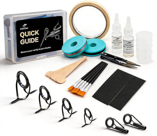 FishTrip Fishing Rod Guides Tips Repair Kit for DIY Rod Repair