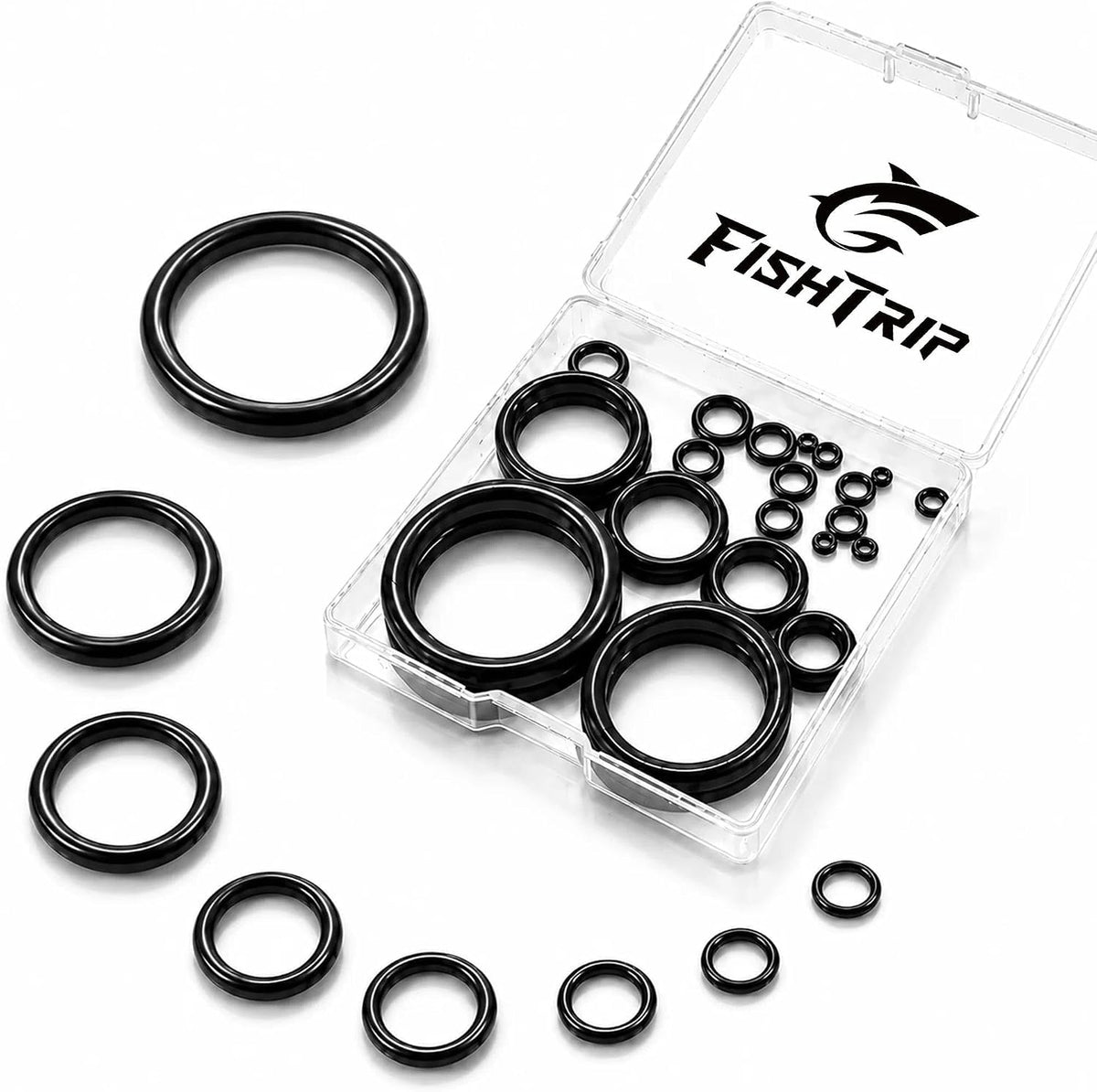 FishTrip Fishing Rod Repair Kit Ceramic Guide Rings for Rod Eyelets