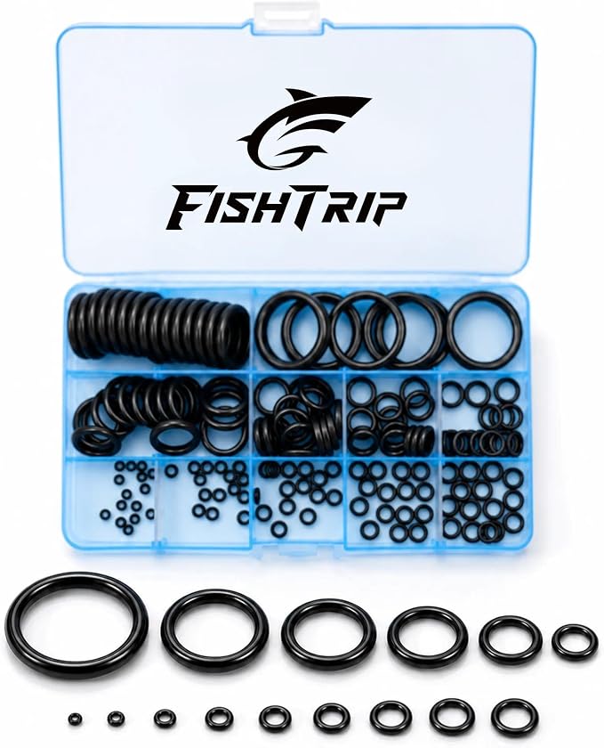 FishTrip Fishing Rod Repair Kit Ceramic Guide Rings for Rod Eyelets